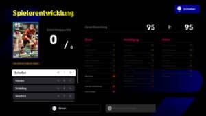 Spielerentwicklung in eFootball