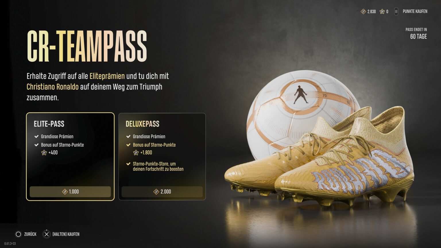 Der CR7-Teampass in UFL.