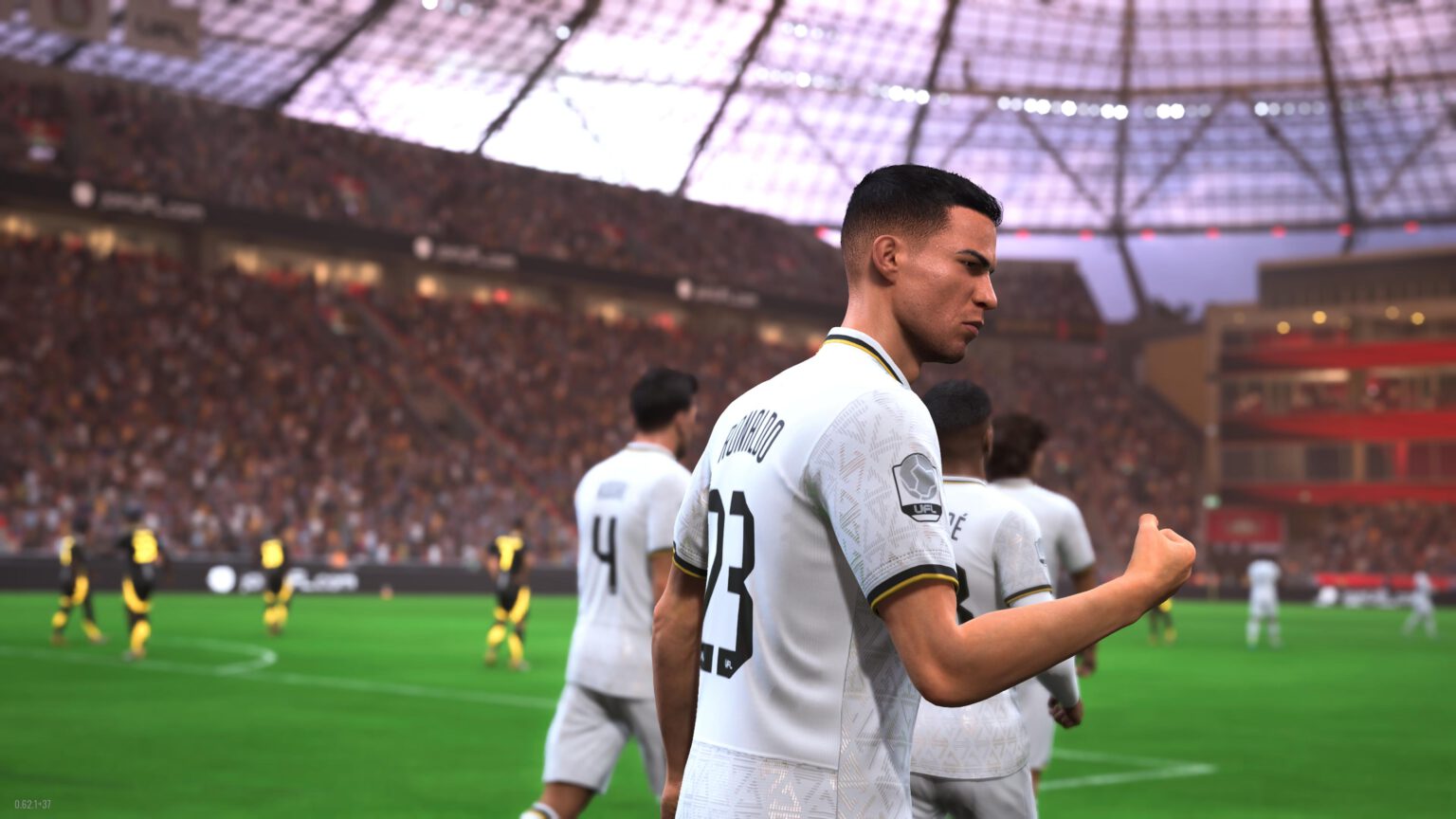 Cristiano Ronaldo jubelt im Spiel UFL.