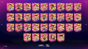 Übersicht aller TOTM Hypercharged Spieler in UFL.