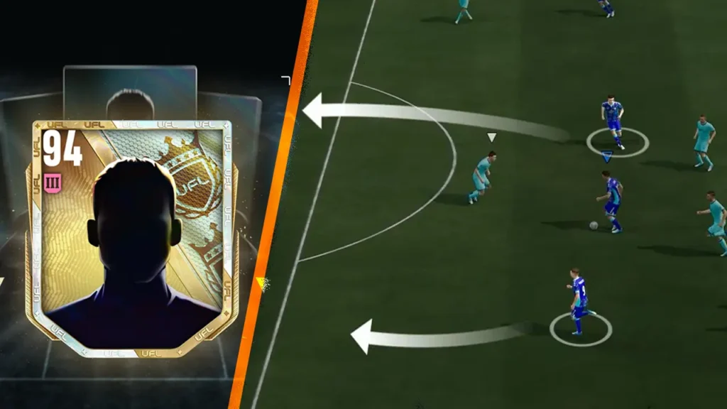 Eine UFL Karte und eine Spielszene in UFL
