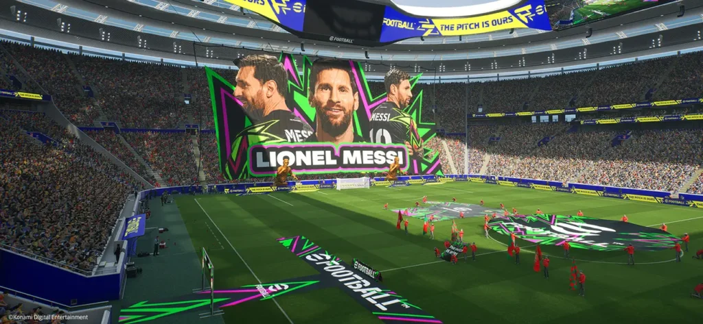 Smart Assist Filter ist ein Anfang, löst aber nicht alle Probleme Leo Messi Choreo in einem Stadion in eFootball