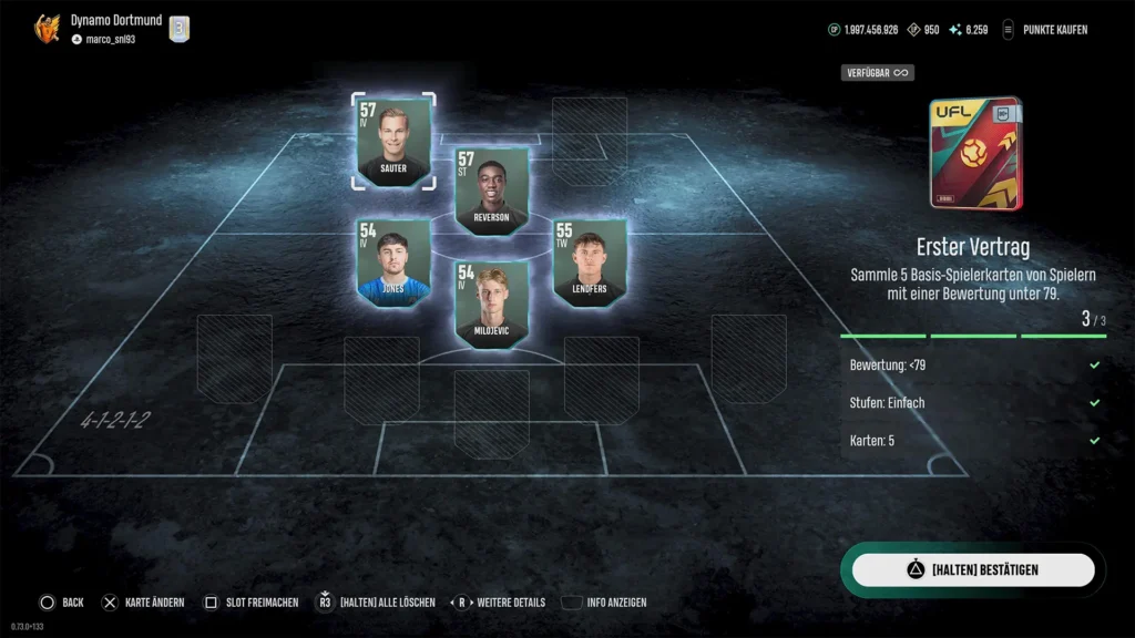 Squad Swaps in UFL: Hier wurden alle Anforderungen erfüllt.