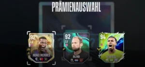 Spielerauswahl in UFL: Wähle aus einem von drei Spielern.